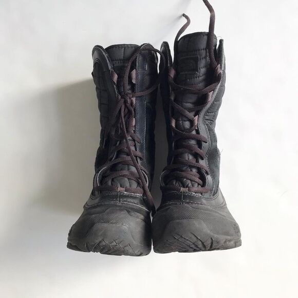 The North Face Girls Shellista waterproof boots GUC- wear on heels size 3 youth - Picture 3 of 10